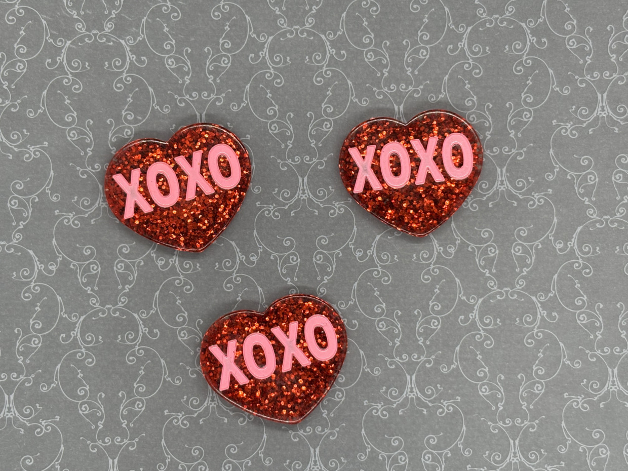 XOXO　クリアラメレッド